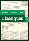 Anthologie d'articles classiques 3